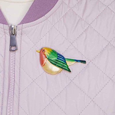 Брошь Птичка  Shadore  XZ1241.16 G/G 