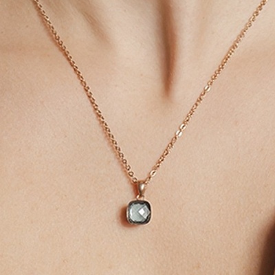 Колье FIRENZE (G) Smoky Quartz  Qudo  107001/48-5110 