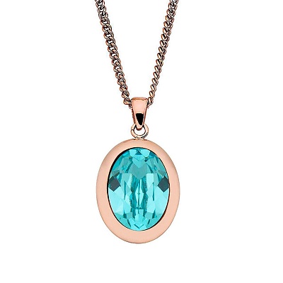 Колье Tivola Light Turquoise  Qudo  404574.1 BL/RG 