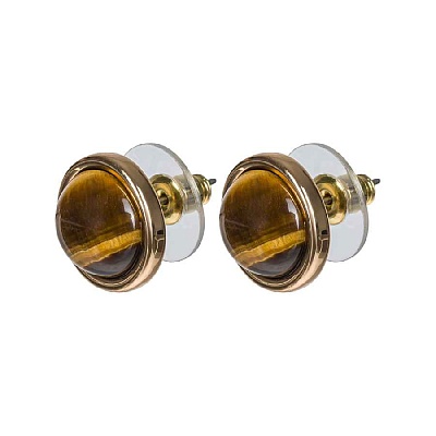 Пусеты TIGER EYE LE1110 BR/G 