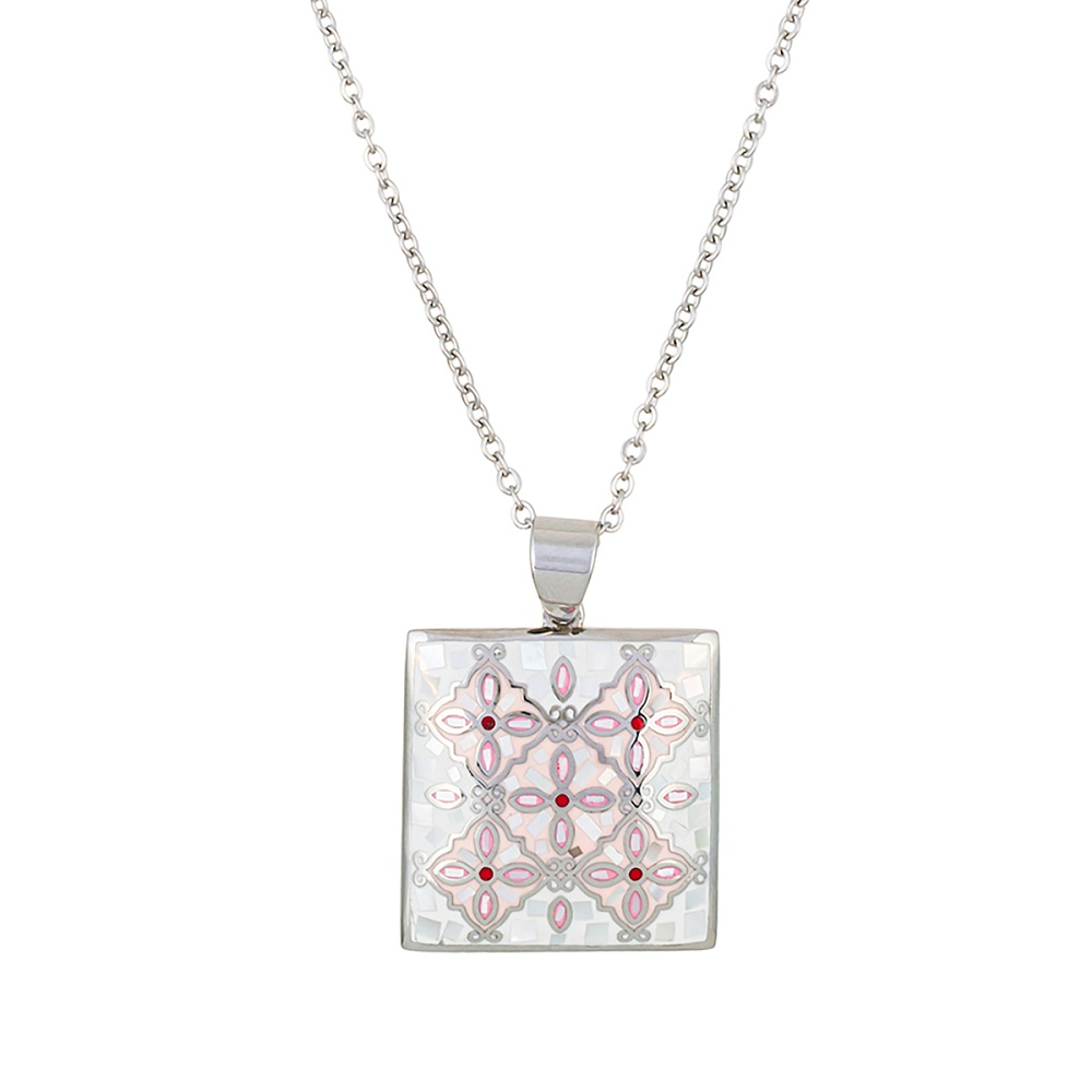 Fiore Luna Колье ENAMEL ROSE Арт.: BP03194-3 R/S