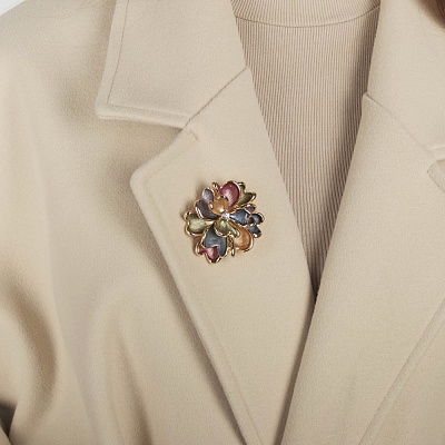 Брошь Цветок  Shadore  XZ1153.11 V/G 