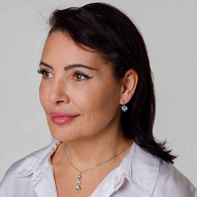 Серьги AB  Fiore Luna  A1911.25 BW/S 