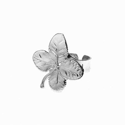 Кольцо Четырёхлистник  Ester Bijoux  LF13R- S BW 