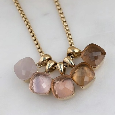 Колье FIRENZE (G) Smoked Topaz  Qudo  107001/48-5108 