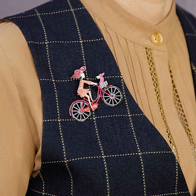 Брошь Велосипед  Shadore  XZ2294.7 R/S 