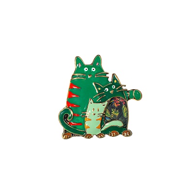 Брошь Котики XZ2051.16 G/G 