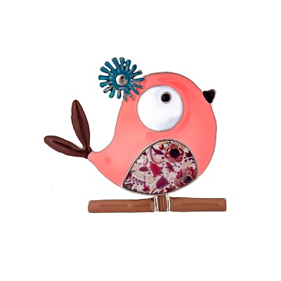 Брошь Птичка  Shadore  XZ0079.9 R/S 