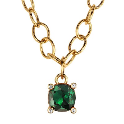 Колье RAMINA SG EMERALD GREEN  Dyrberg Kern  450125 