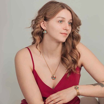 Браслет на металическом ремешке  Fiora Luna  CB03784-3 G 