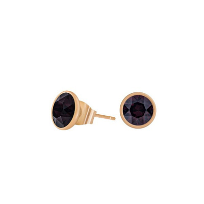 Пусеты Burgundy Delite  Fiore Luna  SWE298 BD RG 