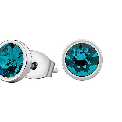 Пусеты Indicolite  Fiore Luna  SWE297 IN S 