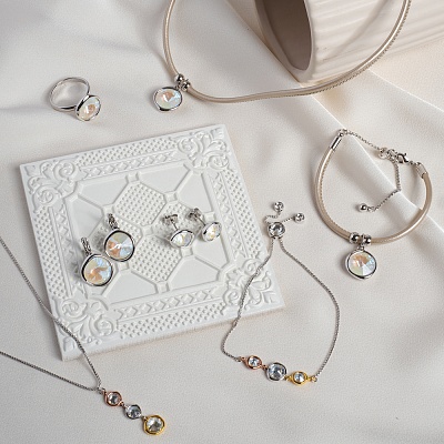 Пусеты Rose  Fiore Luna  A1909.M7 R/S 