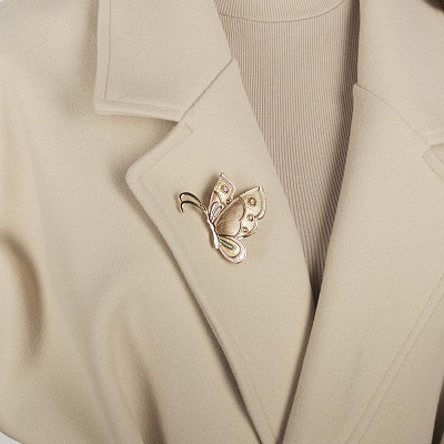 Брошь Бабочка  Shadore  XZ0178.22 BL/S 