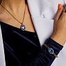 Колье TIVOLA UNICA big (G/P) Royal blue delite 3cm Арт.: 420684
