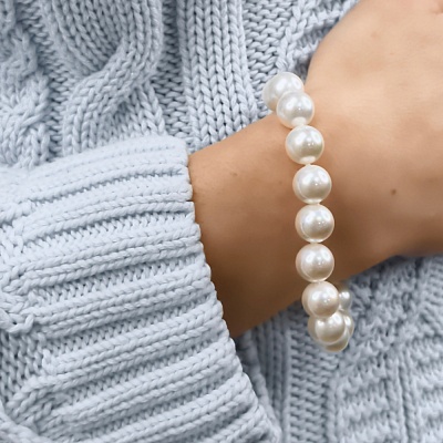 Браслет WHITE SHELL PEARL  Fiore Luna  CCH05247-03 G 