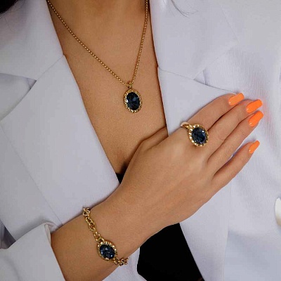 Колье TIVOLA UNICA big (G/P) Montana 3cm  Qudo  420507 