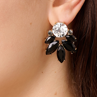 Серьги DRAGO SG BLACK / CRYSTAL  Dyrberg Kern  470021 