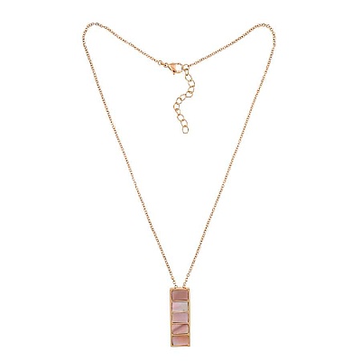 Колье Пирамида SHELL ROSE BP02788-8 R/RG 