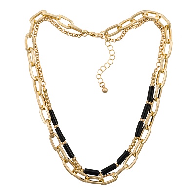 Колье BLACK EPOXY BCN13254-01 GI 