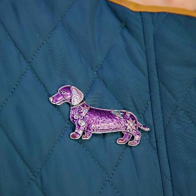 Брошь Такса  Shadore  XZ0711.11 V/S 