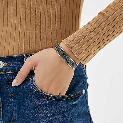 Браслет SHINE SG GREY CRYSTAL SIZE II  Dyrberg Kern  334520 