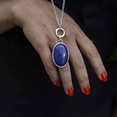 Колье NATURAL LAPIS  Fiore Luna  LN5152 BL/S 