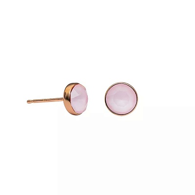 Пусеты Crystal Powder Rose  Fiore Luna  SWE298 PR RG 