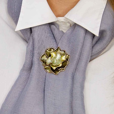 Брошь Цветок  Shadore  XZ1154.19 G/G 