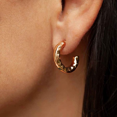 Серьги Hollow Congo  Fiore Luna  LE6083 G 