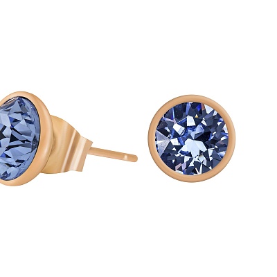 Пусеты Light Saphire  Fiore Luna  SWE298 LS RG 