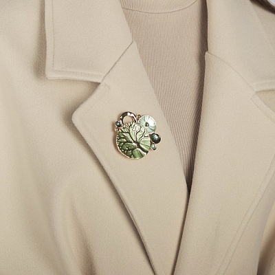 Брошь Абстракция-дерево  Shadore  XZ1157.27 M/S 