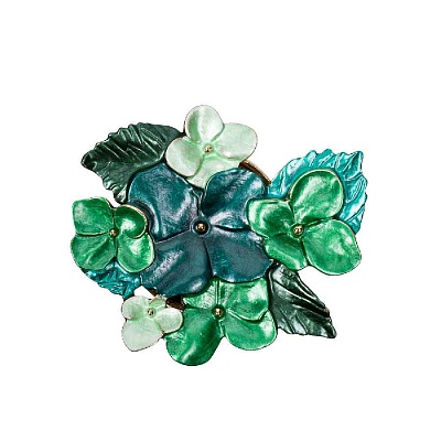 Брошь Фиалки XZ1498.16 G/G 