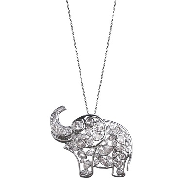 *Колье-брошь Слоник  Fiore Luna  *15A13NK002XM10 BW 