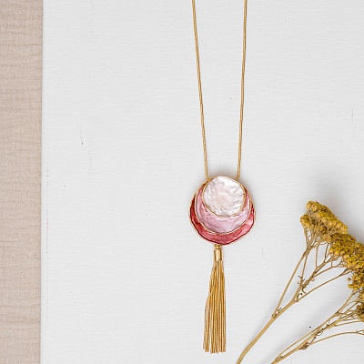 Колье Круги  Shadore  BXL6524.9 R/G 