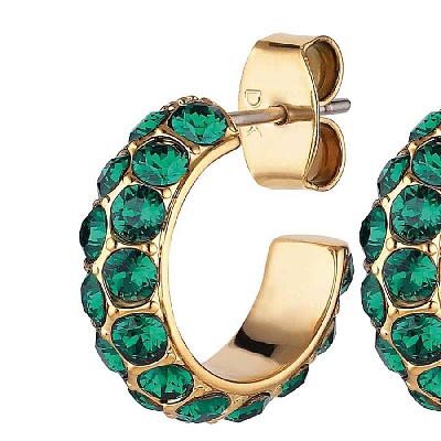 Серьги HEIDI SG EMERALD GREEN  Dyrberg Kern  360023 