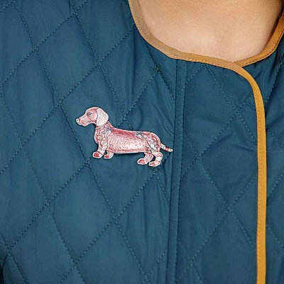 Брошь Такса  Shadore  XZ0711.7 R/S 