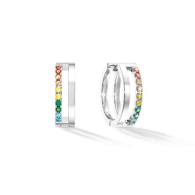 Серьги Multicolour Silver 0136/21-1517 