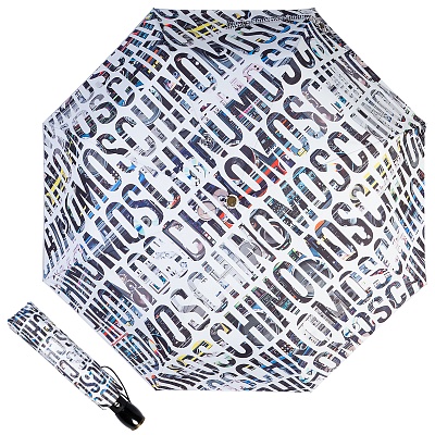 Зонт складной Moschino 8600-OCB Boombox White product-2980 