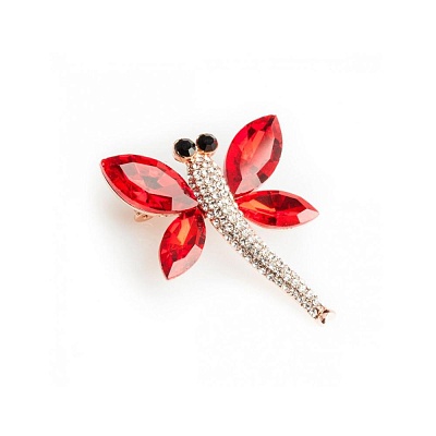 Брошь Стрекоза  Shadore  FAN-06189.9 RG/R 