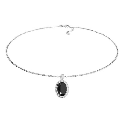 Колье TIVOLA UNICA big (S/P) Jet 3cm 420512 