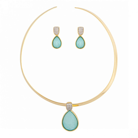 Possebon Комплект Pearl Blue Sky Agate Possebon *S9526.21 B/G Арт.: *S9526.21 B/G
