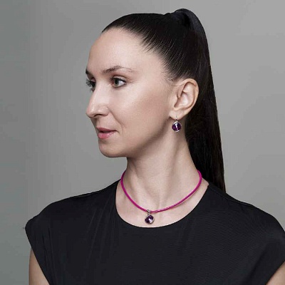 Колье Amethyst  Fiore Luna  B1902.M11 V/S 