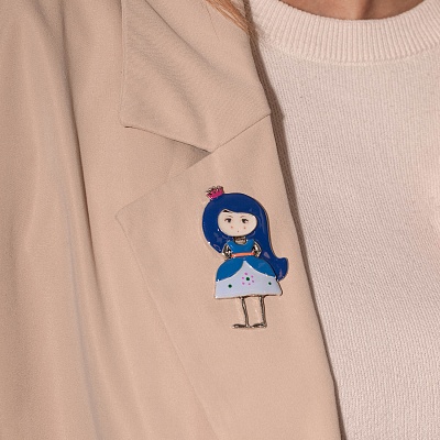 Брошь Принцесса  Shadore  XZ2298.23 BL/S 