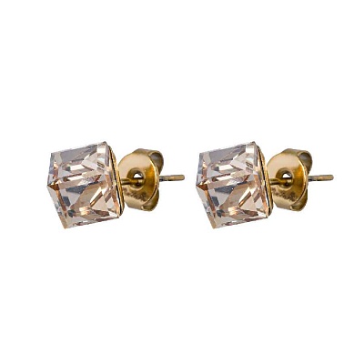 Пусеты Crystal Champagne SWE0127/2 CH G 