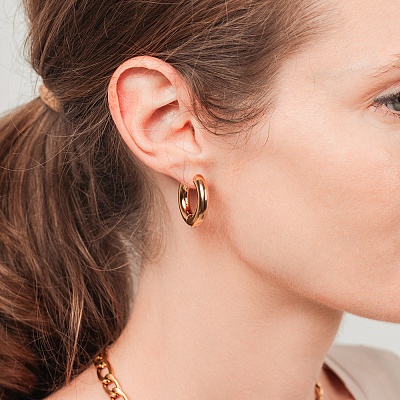 Серьги 23  Fiore Luna  AWE2894-G-5-23mm 