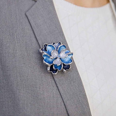 Брошь Цветок  Shadore  XZ1153.23 BL/S 