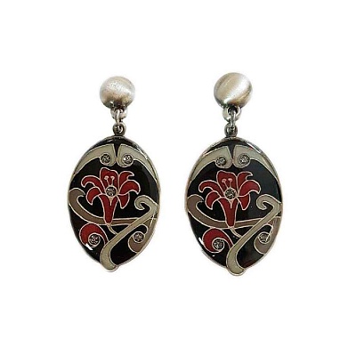 Серьги лилия A77354.4 BW 