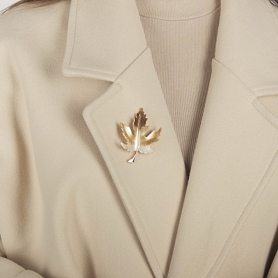 Брошь Клен  Shadore  XZ0834.21 BL/S 