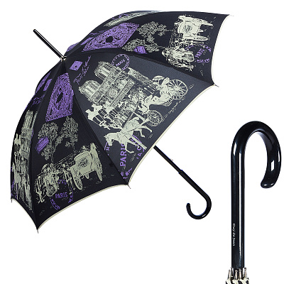 Зонт-трость Guy De Jean 1011-LA Notre Dame Noir long product-2753 
